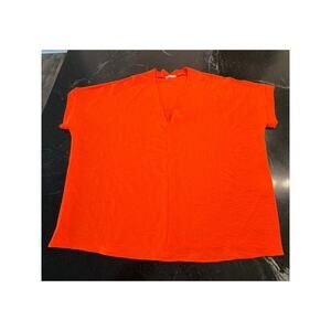 JODIFL Neon Orange Boxy Oversized Top Women’s Medium Relaxed Fit